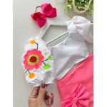 Conjunto Melinda Rosa Neon 