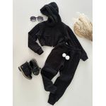 Conjunto Pompom Preto