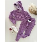 Conjunto Pompom Lilás