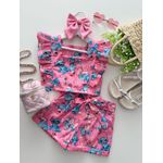 Conjunto Nicole Stitch Rosa 