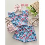 Conjunto Nicole Stitch Azul 