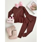 Conjunto Gabi Marrom 