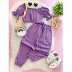 Conjunto Larissa Lilás 