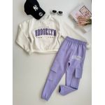 Conjunto Moletom Brooklyn Lilás 