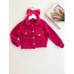 Jaqueta Teddy Pink 