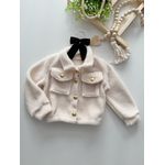 Jaqueta Teddy Off White 