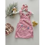 Salopete Flores Rosa