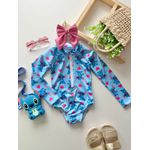 Maiô Stitch Azul