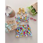 Biquíni Com Saída Melancia Azul