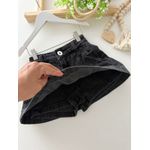 Short Saia Jeans Cinza