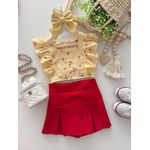 Short Saia Amora Vermelho