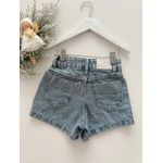 Short Jeans Coração Stras