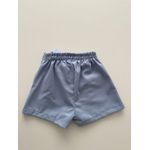 Short Saia Linho Azul