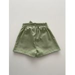 Short Saia Linho Verde