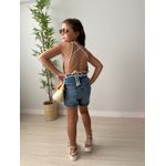 Short Jeans Flor Rústica 