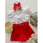 Short Natasha Vermelho