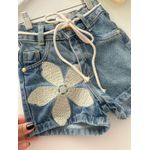 Short Jeans Flor Rústica 