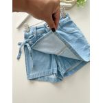 Short Saia Jeans Stras 