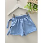 Short Saia Marcele Azul 