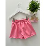 Short Saia Jordânia Rosa