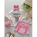 Short Saia Amora Rosa