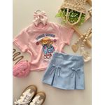 Short Saia Amora Azul