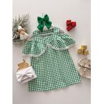 Vestido Mel Xadrez Verde