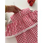 Vestido Mel Xadrez Vermelho