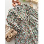 Vestido Flor De Liz Azul 