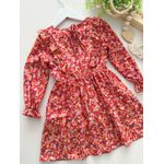 Vestido Flor De Liz Coral 