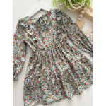 Vestido Flor De Liz Azul 