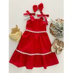 Vestido Midi Louise Vermelho