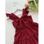 Vestido Marilia Xadrez Vermelho 