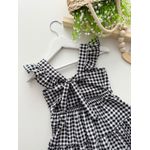Vestido Marilia Xadrez Preto 