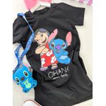 Camisetão Lilo e Stitch Preto