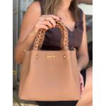 Bolsa Jenifer Couro Legítimo Nozes