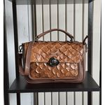Bolsa Jordana Chocolate / Camel Pirarucu