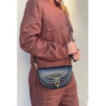 Bolsa Luna Couro Legítimo Preta