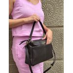 Bolsa Vera Café Couro legítimo 