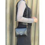 Bolsa Yasmin Couro Legítimo Preta