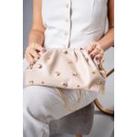 Bolsa Esfera Couro Legítimo Nude