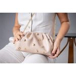 Bolsa Esfera Couro Legítimo Nude