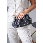Bolsa Esfera Couro Legítimo Preta