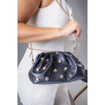 Bolsa Esfera Couro Legítimo Preta