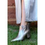 Bota Metalizada Grafite / Ônix Donna Clô