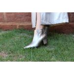 Bota Metalizada Grafite / Ônix Donna Clô