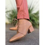 Bota Cadarço Camel Donna Clô