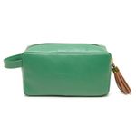 Necessaire Verde em couro legítimo Donna Clô