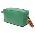 Necessaire Verde em couro legítimo Donna Clô