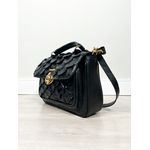 Bolsa Jordana Preta Pirarucu couro